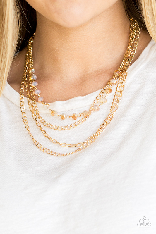 Extravagant Elegance Paparazzi Accessories Necklace with Earrings