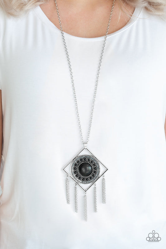 Sandstone Solstice Paparazzi Accessories Necklace with Earrings